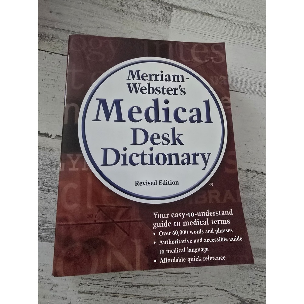 Merriam-Webster Medical Desk Dictionary Revised Edition Paperback 9781418000561